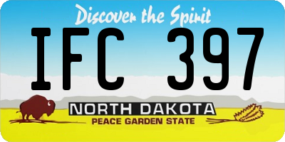 ND license plate IFC397