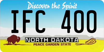 ND license plate IFC400