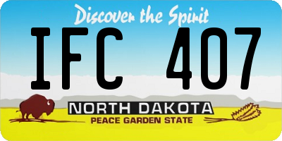 ND license plate IFC407