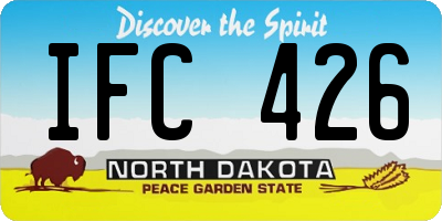 ND license plate IFC426