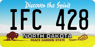 ND license plate IFC428