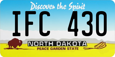ND license plate IFC430