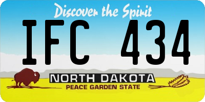 ND license plate IFC434