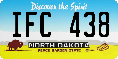 ND license plate IFC438