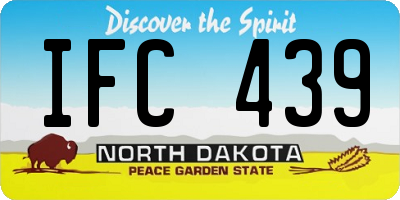 ND license plate IFC439