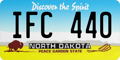 ND license plate IFC440