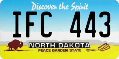 ND license plate IFC443