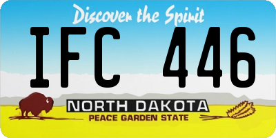 ND license plate IFC446