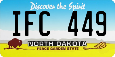 ND license plate IFC449