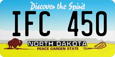 ND license plate IFC450