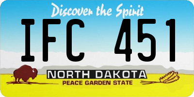 ND license plate IFC451