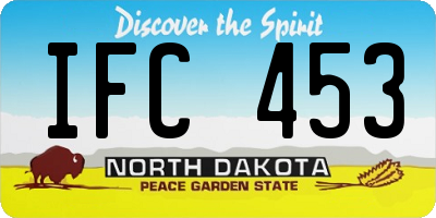 ND license plate IFC453