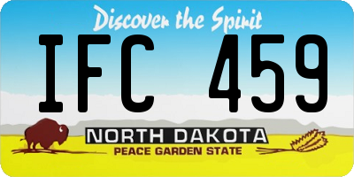 ND license plate IFC459