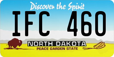 ND license plate IFC460