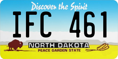 ND license plate IFC461
