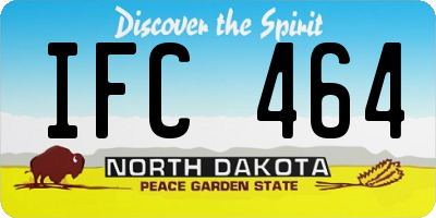 ND license plate IFC464