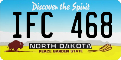 ND license plate IFC468