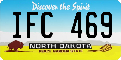 ND license plate IFC469