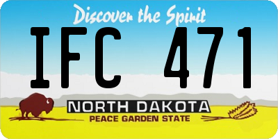 ND license plate IFC471