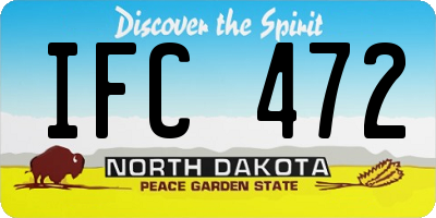 ND license plate IFC472