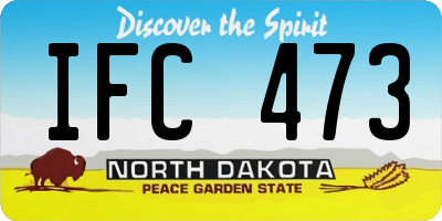 ND license plate IFC473