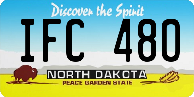 ND license plate IFC480