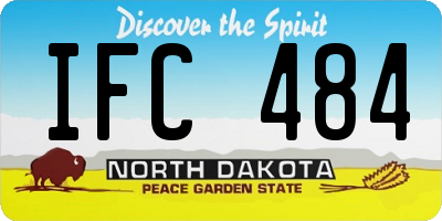 ND license plate IFC484
