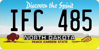 ND license plate IFC485