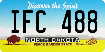ND license plate IFC488