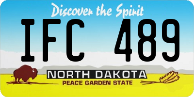 ND license plate IFC489