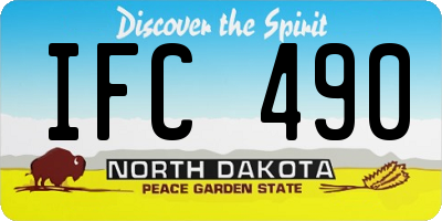 ND license plate IFC490