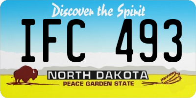 ND license plate IFC493