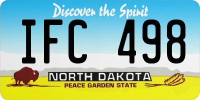 ND license plate IFC498
