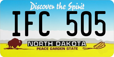 ND license plate IFC505