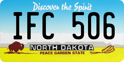 ND license plate IFC506