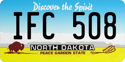 ND license plate IFC508