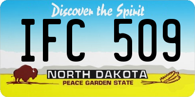 ND license plate IFC509