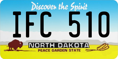 ND license plate IFC510