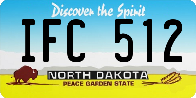 ND license plate IFC512
