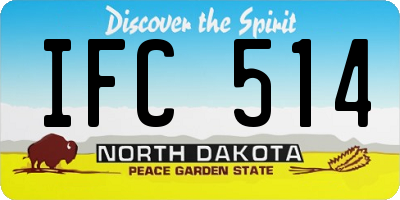 ND license plate IFC514