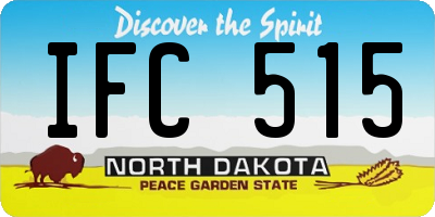 ND license plate IFC515