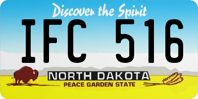 ND license plate IFC516
