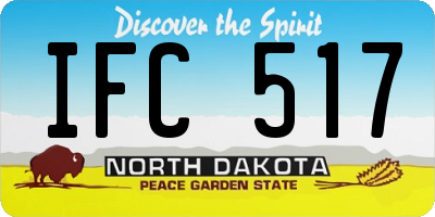 ND license plate IFC517