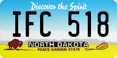 ND license plate IFC518