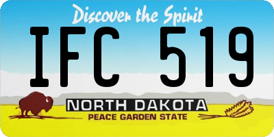 ND license plate IFC519