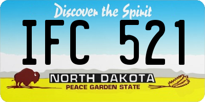 ND license plate IFC521