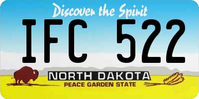 ND license plate IFC522