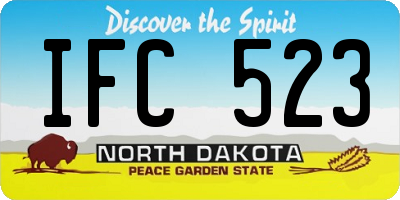 ND license plate IFC523