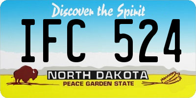 ND license plate IFC524