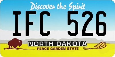 ND license plate IFC526